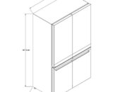 WHIRLPOOL Refrigerador French Door 21 p3 Quattro con Flexi Freeze Gris Acero